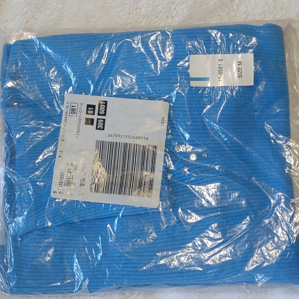 Women's light blue sweater shirt